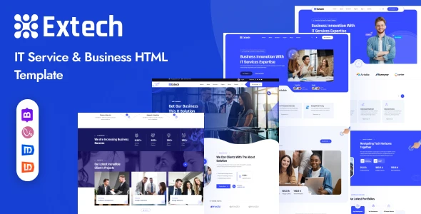 Extech-互联网络IT软件科技公司HTML5网站模板