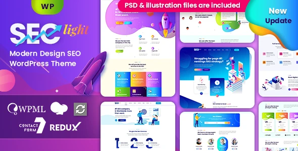 Seclight-数字网络营销SEO网站模板WordPress主题[更至v1.1.3]