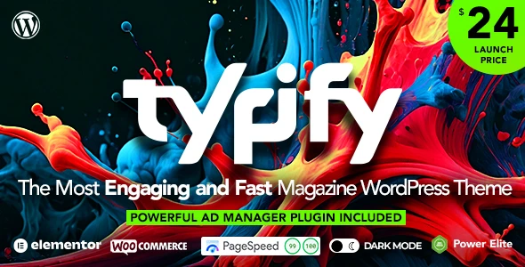 Typify-有点酷的新闻杂志博客WordPress主题[更至v3.0.2]