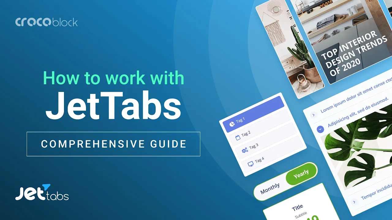 JetTabs-Tab选项卡/内容切换按钮WordPress插件[更至v2.2.7]